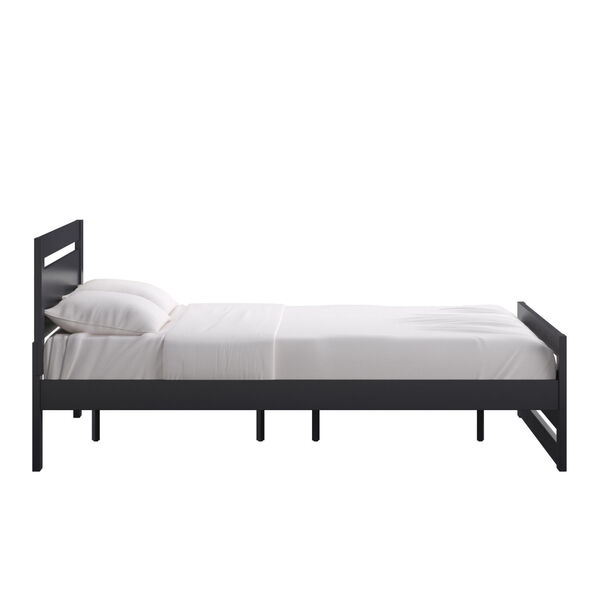 Christopher Black Queen Rectangular Cut-Out Panel Bed, image 3